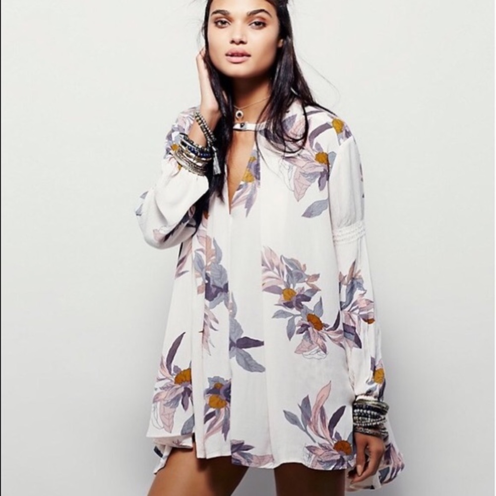 Free People Floral Tunic